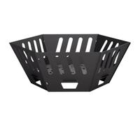 vidaXL Hoguera Negro 60 x 60 x 23 cm Acero