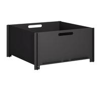 vidaXL Hoguera Negro 60 x 60 x 30 cm Acero