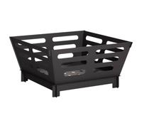 vidaXL Hoguera Negro 60 x 60 x 30 cm Acero