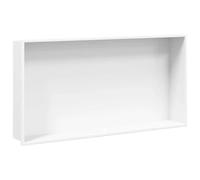 vidaXL Hornacina Ducha Acero Inoxidable Blanco Mate 62x32x9 cm, hornacina de baño, hornacina en el baño, hornacina de Ducha de Acero Inoxidable