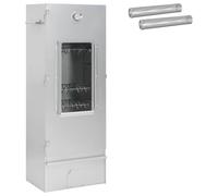 vidaXL Horno Ahumador 3 uds. 44,5 x 29 x 110 cm Acero galvanizado