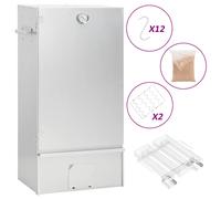 vidaXL Horno ahumador de BBQ con generador humo frío acero galvanizado