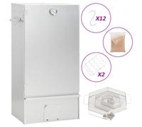 vidaXL Horno ahumador de BBQ con generador humo frío acero galvanizado