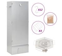 vidaXL Horno ahumador de BBQ con generador humo frío acero galvanizado
