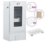 vidaXL Horno ahumador de BBQ con generador humo frío acero galvanizado