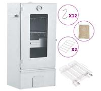 vidaXL Horno ahumador de BBQ con generador humo frío acero galvanizado