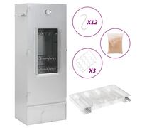 vidaXL Horno ahumador de BBQ con generador humo frío acero galvanizado