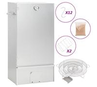 vidaXL Horno ahumador de BBQ con generador humo frío acero galvanizado