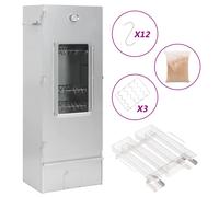 vidaXL Horno ahumador de BBQ con generador humo frío acero galvanizado