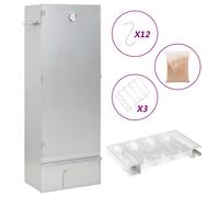 vidaXL Horno ahumador de BBQ con generador humo frío acero galvanizado