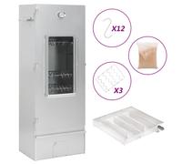 vidaXL Horno ahumador de BBQ con generador humo frío acero galvanizado