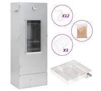 vidaXL Horno Ahumador de BBQ con Generador Humo Frío Parrilla Acero Galvanizado Dimensiones 44.5x29x83 cm (21x21x4.5 cm), 44.5x29x83 cm (27x27x4.5 cm), 44.5x29x110 cm (21x21x4.5 cm) y mas