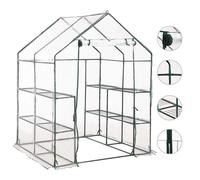 vidaXL Invernadero con 8 estantes 143x143x195 cm