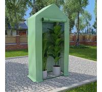 vidaXL Invernadero con estructura de acero 0,5 m² 1x0,5x1,9 m
