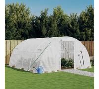 Invernadero Con Estructura De Acero Blanco 16 M² 4x4x2 M Vidaxl