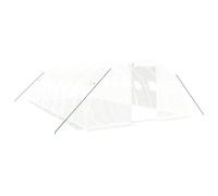 vidaXL Invernadero con Estructura de Acero Blanco 32 m² 8x4x2 m