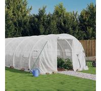 Invernadero Con Estructura De Acero Blanco 72 M² 24x3x2 M Vidaxl