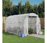 Invernadero Con Estructura De Acero Blanco 8 M² 4x2x2 M Vidaxl