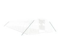 vidaXL Invernadero con estructura de acero blanco Multitalles 16 x 4 x 2 m
