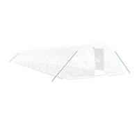 vidaXL Invernadero con estructura de acero blanco Multitalles 20 x 5 x 2.3 m