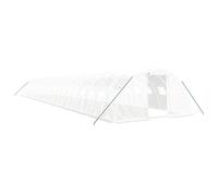 vidaXL Invernadero con estructura de acero blanco Multitalles 22 x 4 x 2 m