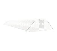 vidaXL Invernadero con estructura de acero blanco Multitalles 24 x 4 x 2 m