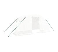 vidaXL Invernadero con estructura de acero blanco Multitalles 4 x 2 x 2 m