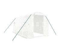 Invernadero Con Estructura De Acero Blanco 8 M² 4x2x2 M Vidaxl