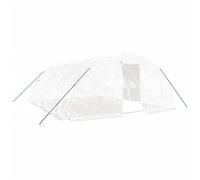 vidaXL Invernadero con estructura de acero blanco Multitalles