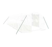 vidaXL Invernadero con estructura de acero blanco Multitalles 8 x 3 x 2 m