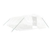vidaXL Invernadero con estructura de acero blanco Multitalles