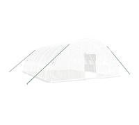 vidaXL Invernadero con estructura de acero blanco Multitalles 8 x 6 x 2.85 m