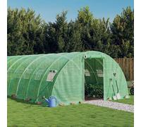 vidaXL Invernadero con estructura de acero verde 96 m² 24x4x2 m