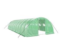 vidaXL Invernadero con estructura de acero verde Multitalles 10 x 4 x 2 m