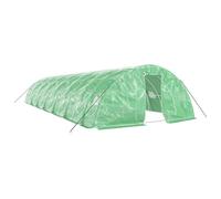 vidaXL Invernadero con estructura de acero verde Multitalles 14 x 5 x 2.3 m