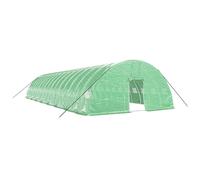 Invernadero Con Estructura De Acero Verde 96 M² 16x6x2,85 M Vidaxl