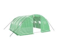 vidaXL Invernadero con estructura de acero verde 16 m² 4x4x2 m