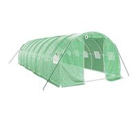 vidaXL Invernadero con estructura de acero verde Multitalles 8 x 3 x 2 m