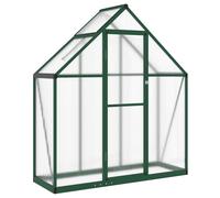 vidaXL Invernadero con marco base aluminio 169x58x195 cm Multicolor Verde