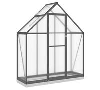 vidaXL Invernadero con marco y base de aluminio 169×58×202 cm Antracita