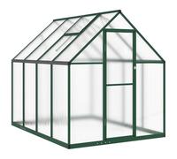 vidaXL Invernadero con Marco Base Aluminio Verde 224x169x195 cm
