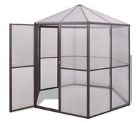 Invernadero De Aluminio 240x211x232 Cm Vidaxl