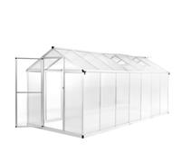 vidaXL Invernadero de aluminio 421x190x195 cm 15,6 m³