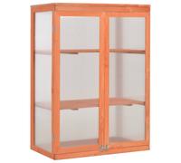 vidaXL Invernadero de madera 75x47x109 cm