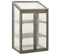 vidaXL Invernadero de madera de abeto 60x45x100 cm