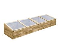 vidaXL Invernadero de madera de pino impregnada 200x50x35 cm