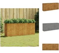 vidaXL: Jardín elevado de 200x40x80 cm, acero corten - Macetas y jardineras