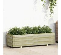 vidaXL: Jardín elevado rectangular de madera, 120x40x30 cm