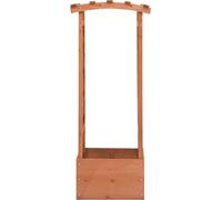vidaXL Jardín vertical con enrejado, 49x39x117 cm, madera de pino