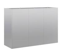 vidaXL Jardinera 120x40x80 cm de Acero galvanizado
